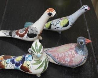 50% OFF, NOW $10                                                                        $20. Four vintage Mexican birds.