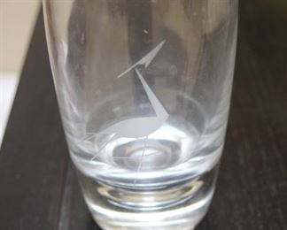 50% OFF, NOW $6                                                                           
$12. Lead crystal vase with crane.