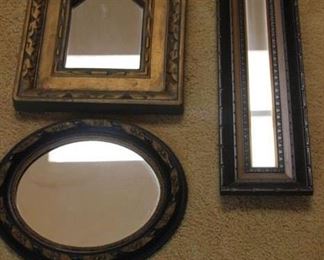50% OFF, NOW $20                                                                        $40. Three assorted mirrors.