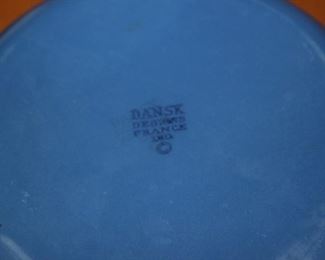 $25, Dansk, blue and white enameled bowl. 6.25x5. IHQ France