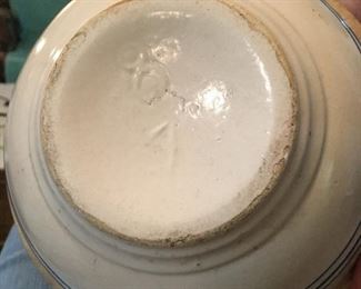 Vintage crock mixing bowl