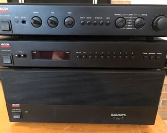 Adcom Pre Amp, Amp & Sterio & other electronic stereo equipment 
