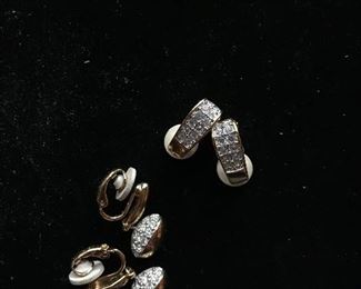 Signed Swarovski Earrings