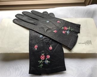 Vintage leather gloves