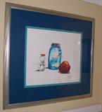 James Dean print matted and framed