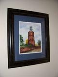 Watercolor by Trammel of Rome Clocktower