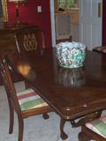 Dining room table with Chinese foot bowl