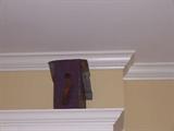 Maroon birdhouse