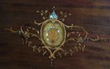 Inlay detail on 19th century secretary
