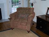 overstuffed chair