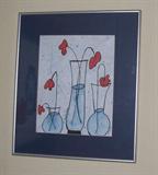 flowers in vases