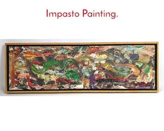 Lot 23 STANLEY BOXER Abstract Impasto Painting.