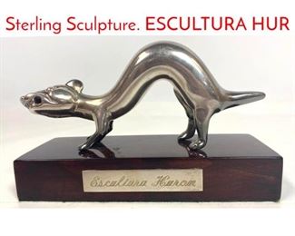 Lot 31 TANE MEXICO 925 Solid Sterling Sculpture. ESCULTURA HUR