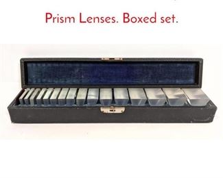 Lot 39 E.B. MEYROWITZ Opticians Prism Lenses. Boxed set.