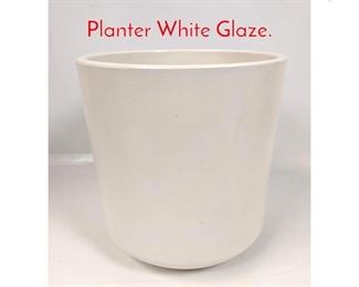 Lot 42 ARCHITECTURAL Pottery Planter White Glaze.