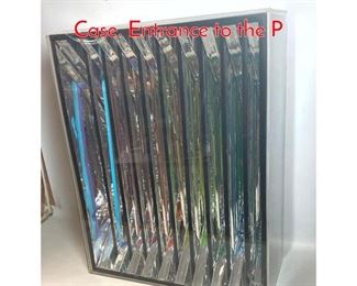 Lot 95 Large OP ART Foil Art in Lucite Case. Entrance to the P