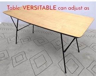 Lot 122 TEPPER MEYER Adjustable Table. VERSITABLE can adjust as