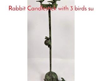 Lot 147 ILANA GOOR Snail and Rabbit Candlestick with 3 birds su