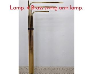 Lot 163 GOFFREDO REGGIANI Floor Lamp. 4 Brass swing arm lamp.