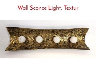 Lot 170 Brutalist Silas Seandel Style Wall Sconce Light. Textur