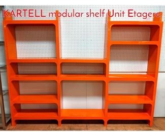 Lot 192 OLAF VON BOHR for KARTELL modular shelf Unit Etagere.