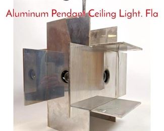 Lot 206 Sonnemand Modernist Aluminum Pendant Ceiling Light. Fla