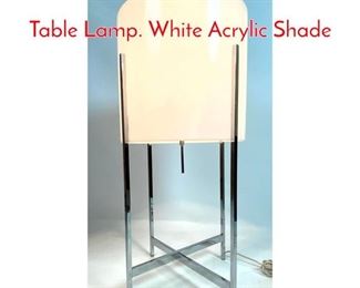 Lot 207 PAUL MAYAN for HABITAT Table Lamp. White Acrylic Shade 