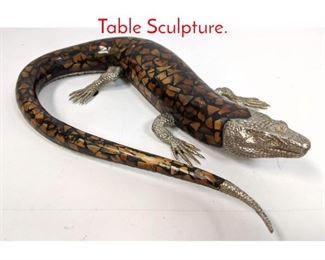 Lot 210 MAITLAND SMITH Lizard Table Sculpture.