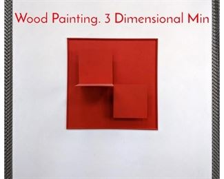Lot 226 GEORGE DAMATO Oil and Wood Painting. 3 Dimensional Min