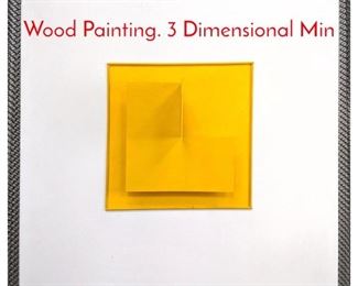 Lot 227 GEORGE DAMATO Oil and Wood Painting. 3 Dimensional Min