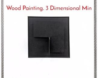 Lot 228 GEORGE DAMATO Oil and Wood Painting. 3 Dimensional Min