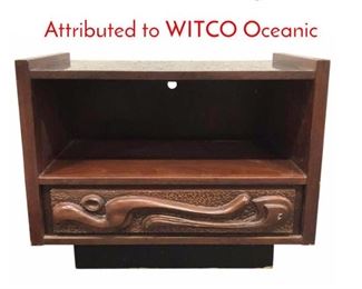 Lot 255 Molded Front Night Stand Attributed to WITCO Oceanic