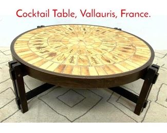 Lot 269 ROGER CAPRON Coffee Cocktail Table, Vallauris, France. 