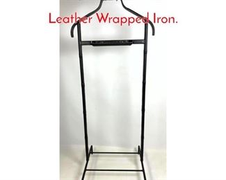 Lot 311 JACQUES ADNET Valet Leather Wrapped Iron. 