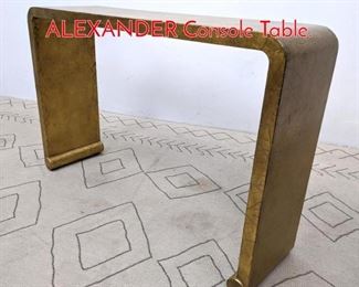 Lot 331 Decorator THEODORE ALEXANDER Console Table. 