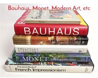 Lot 357 6 Art and Design Books. Bauhaus, Monet, Modern Art, etc