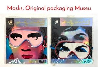 Lot 358 2 ANDY Warhol Sleep Eye Masks. Original packaging Museu