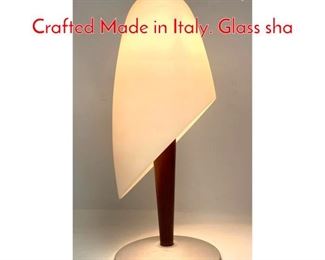 Lot 370 VeART Table Lamp. Hand Crafted Made in Italy. Glass sha