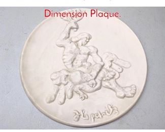 Lot 385 Jacques Lipchitz Dimension Plaque.