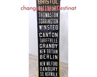 Lot 401 Vintage Train or Buss Scroll for changing sign Destinat