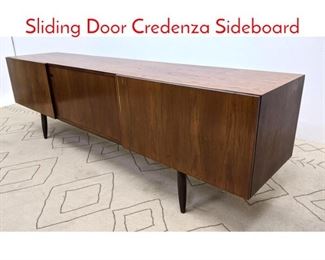 Lot 462 Danish Modern Rosewood Sliding Door Credenza Sideboard 