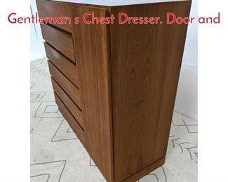 Lot 469 Danish Modern Teak Gentleman s Chest Dresser. Door and 