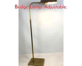 Lot 504 FREDERICK COOPER Brass Bridge Lamp. Adjustable. 