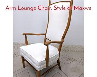 Lot 507 Tall Back DUNBAR Maple Arm Lounge Chair. Style of Maxwe