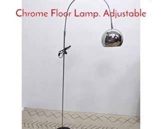 Lot 516 Sonneman Style Arched Top Chrome Floor Lamp. Adjustable
