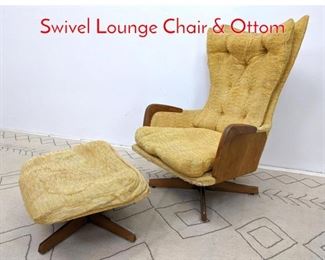 Lot 532 Adrian Pearsall Flared Back Swivel Lounge Chair Ottom