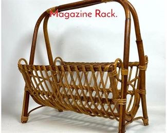 Lot 539 Bamboo Wicker and Rattan Magazine Rack. 