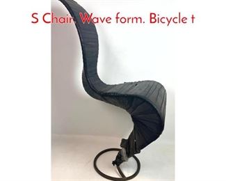 Lot 553 TOM DIXON Rubber and Iron S Chair. Wave form. Bicycle t