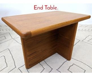 Lot 558 Danish Modern Teak Side End Table. 