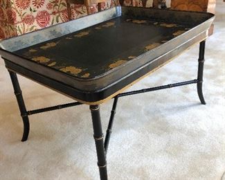 paper maiche table side view